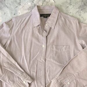 Abercrombie & Fitch Lavender Button Down Dress Shirt M